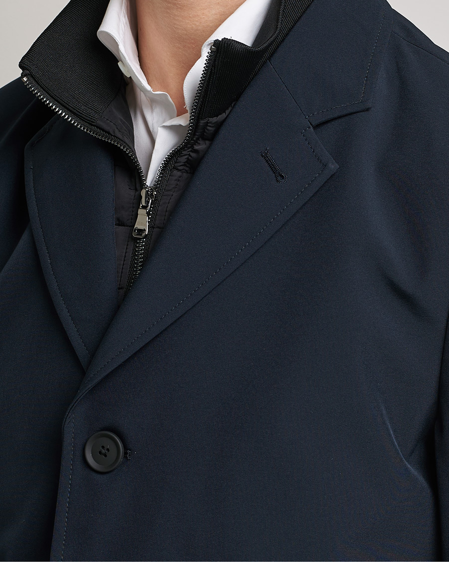 Herren | Jacken | Oscar Jacobson | Dalton Nylon Liner Coat Navy