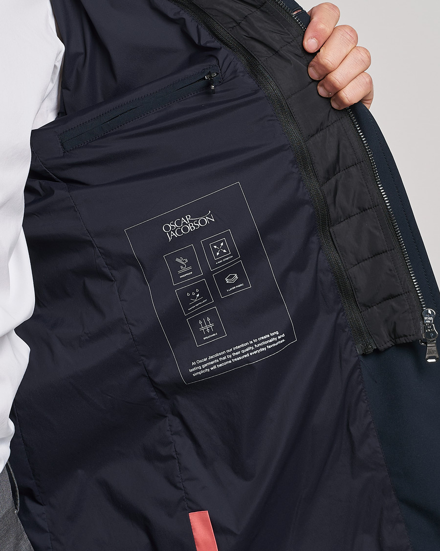 Herren | Jacken | Oscar Jacobson | Dalton Nylon Liner Coat Navy