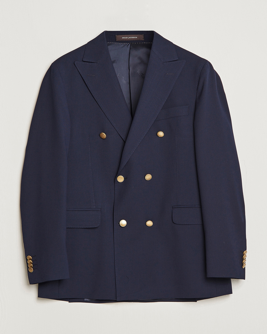 Herren | Sakkos | Oscar Jacobson | Farris Double Breasted Club Blazer Navy