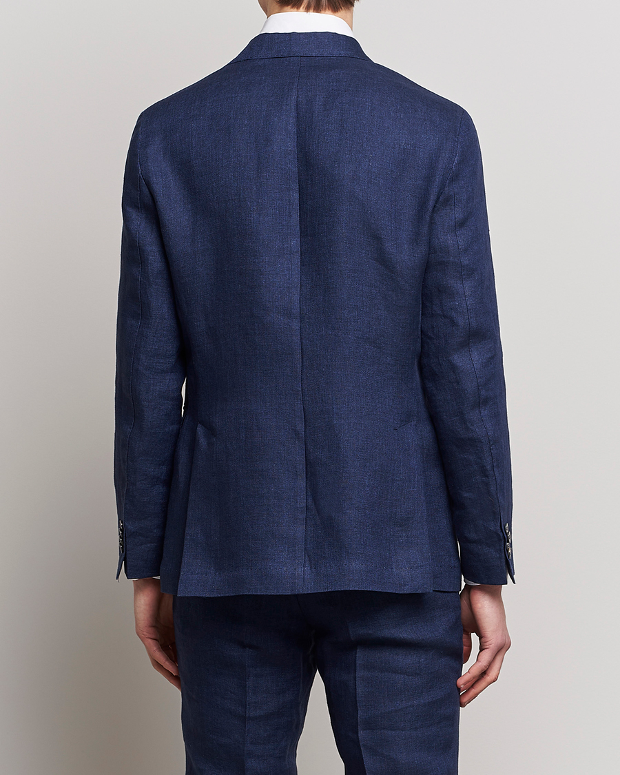 Herren | Sakkos | Oscar Jacobson | Ferry Soft Linen Blazer Navy