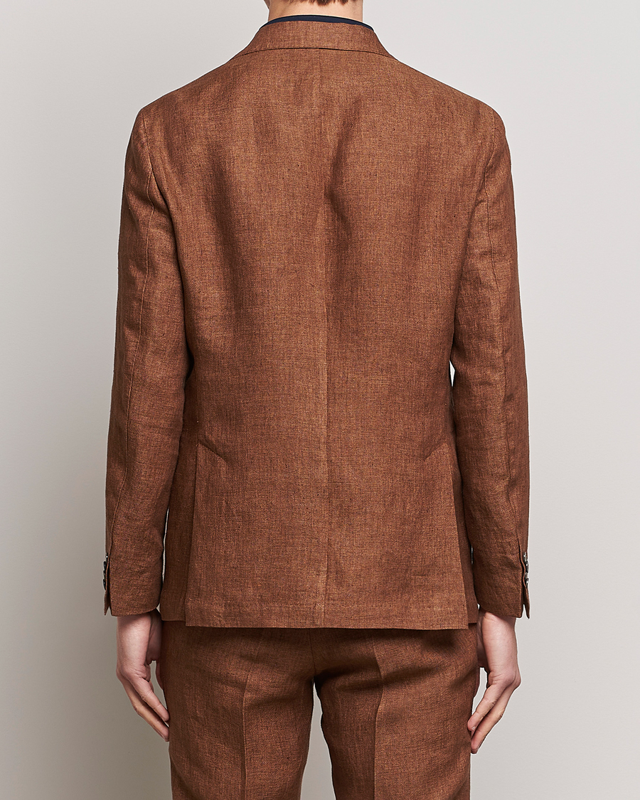 Herren | Sakkos | Oscar Jacobson | Ferry Soft Linen Blazer Brown