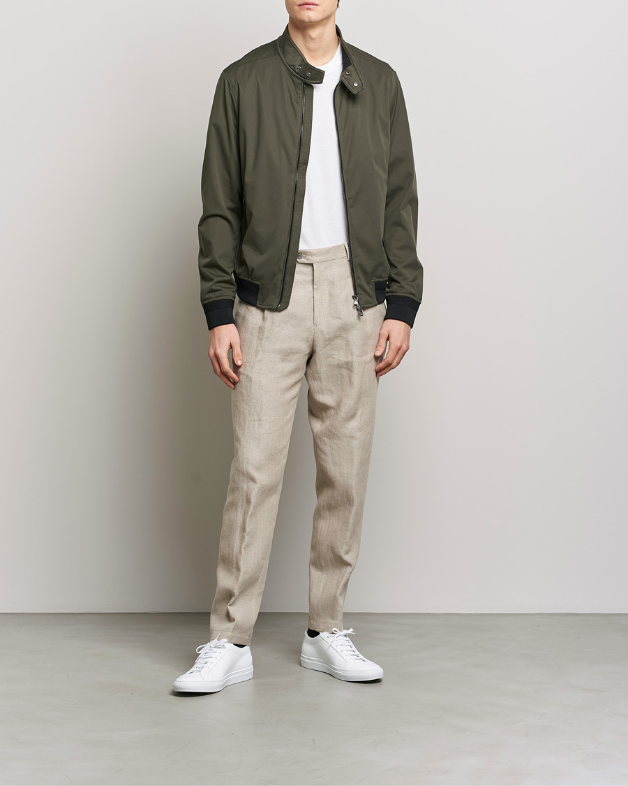 Herren | Hosen | Oscar Jacobson | Delon Linen Trousers Beige
