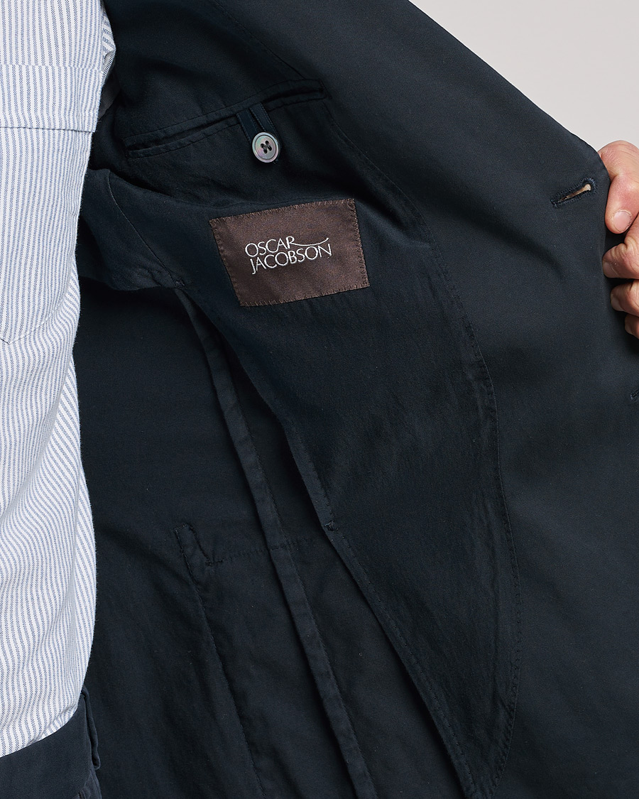 Herren | Sakkos | Oscar Jacobson | Egel Cotton Blazer Navy