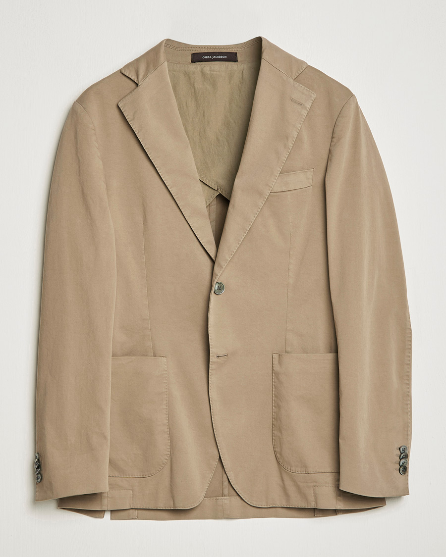 Herren | Sakkos | Oscar Jacobson | Egel Cotton Blazer Beige
