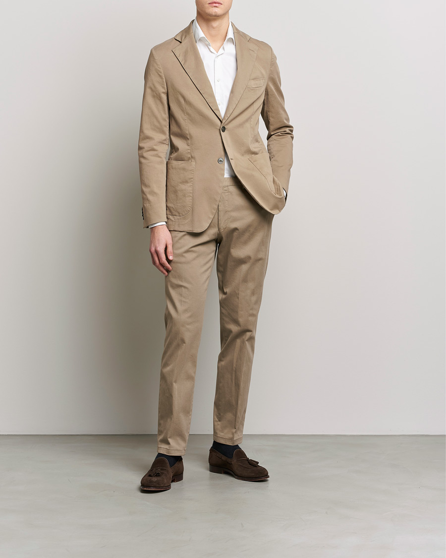 Herren | Sakkos | Oscar Jacobson | Egel Cotton Blazer Beige
