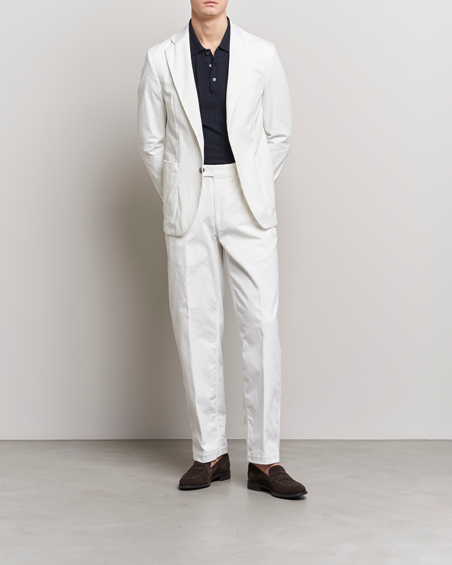 Herren | Sakkos | Oscar Jacobson | Egel Cotton Blazer White