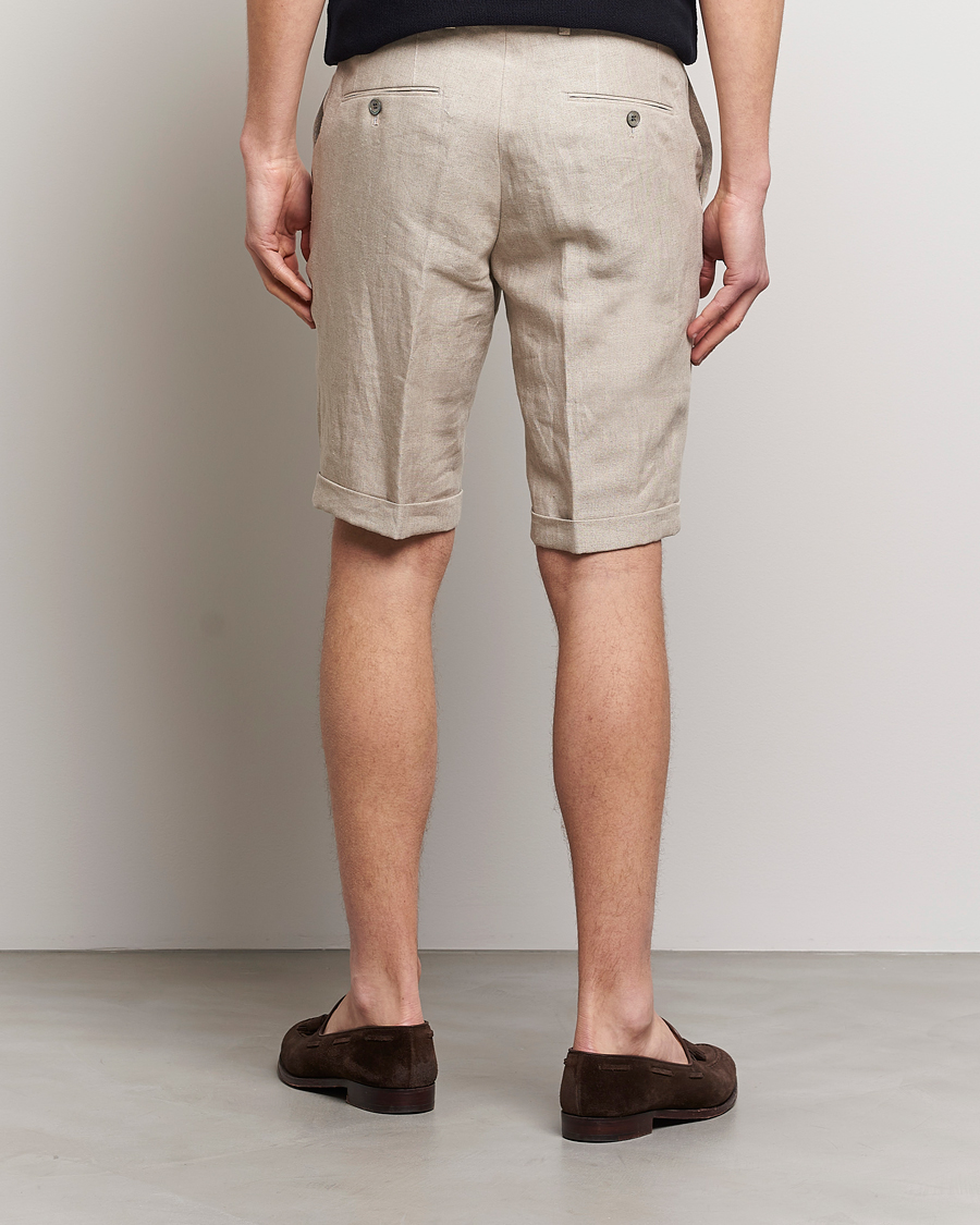 Herren | Shorts | Oscar Jacobson | Declan Linen Shorts Beige