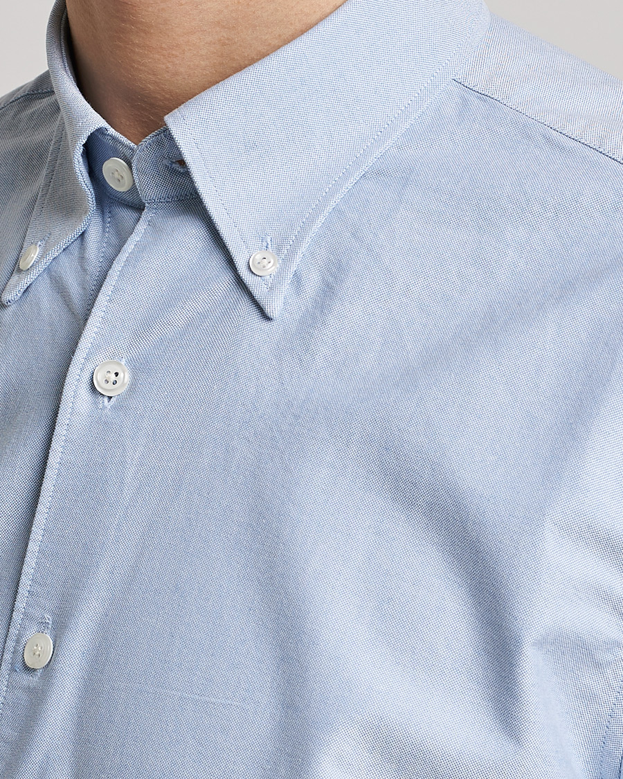 Herren | Hemden | Oscar Jacobson | Regular Fit Button Down Oxford Shirt Light Blue