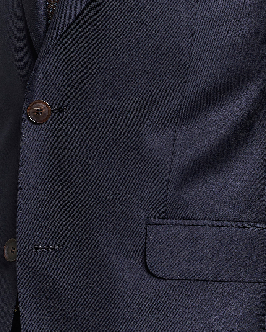 Herren | Anzüge | Oscar Jacobson | Ego Loro Piana Zelander Merino Wool Suit Navy