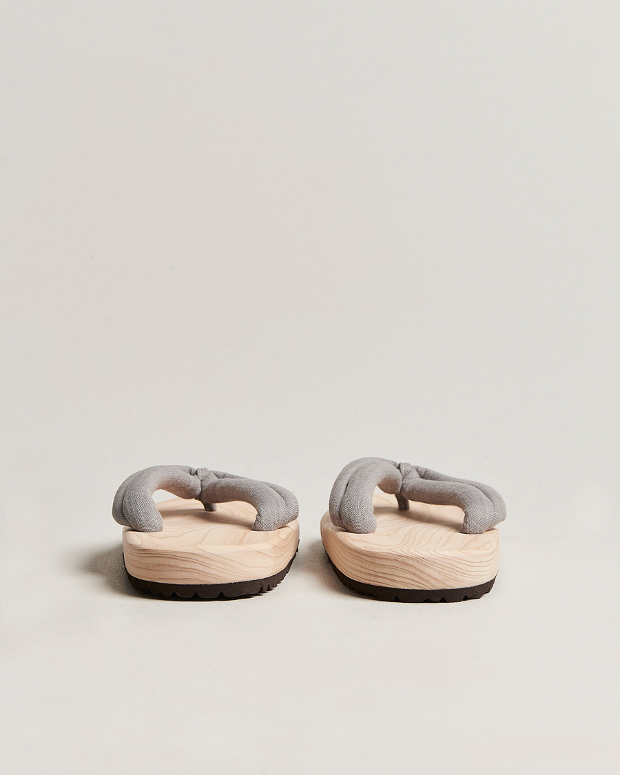 Herren | Sandalen & Pantoletten | Beams Japan | Wooden Geta Sandals Light Grey