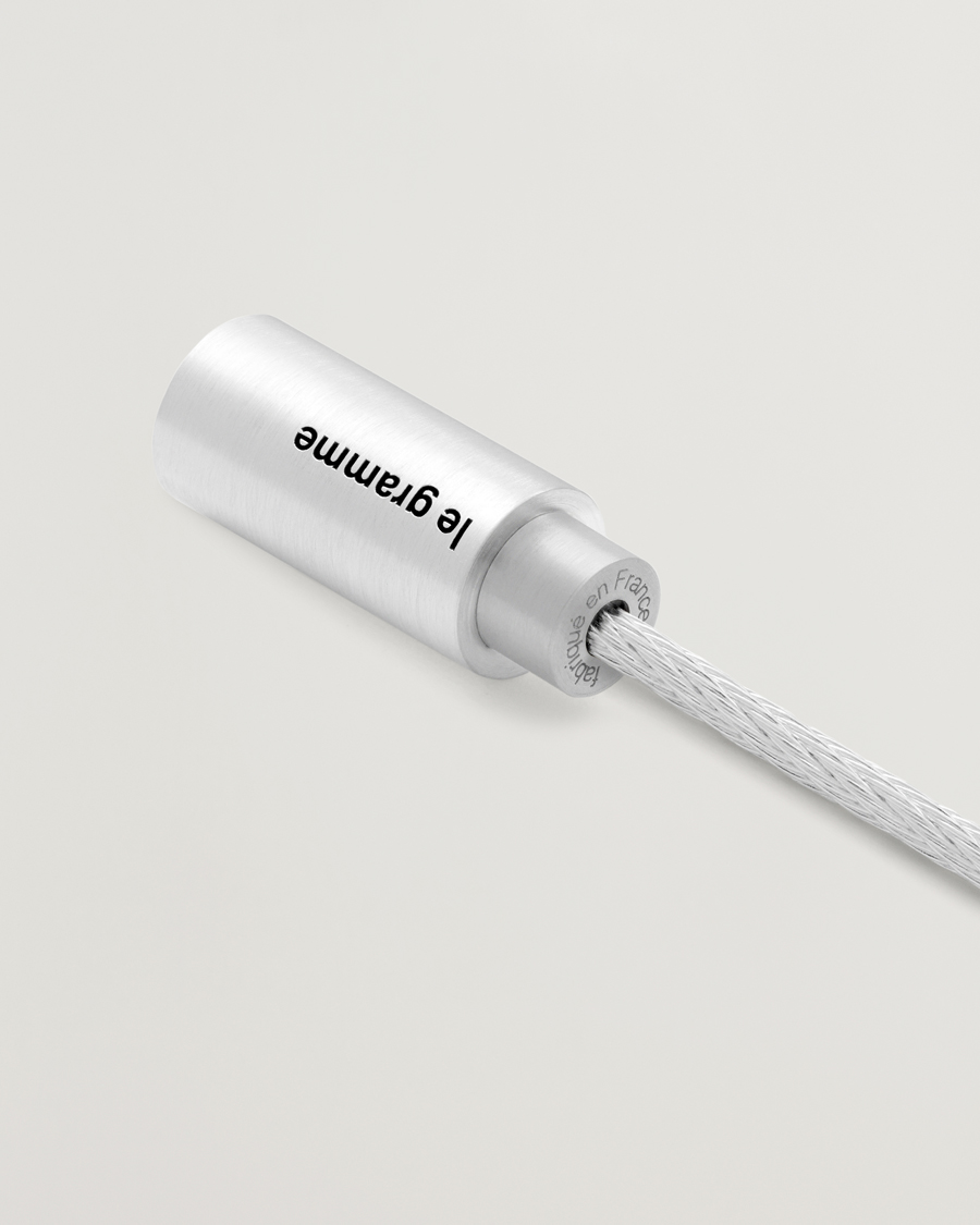 Herren | LE GRAMME Triptych Cable Bracelet Brushed Sterling Silver 9g | LE GRAMME | Triptych Cable Bracelet Brushed Sterling Silver 9g