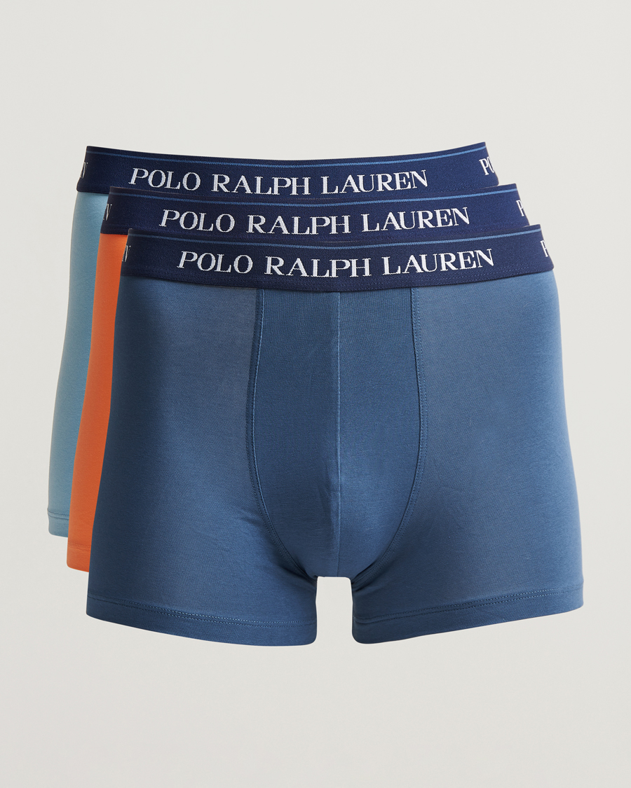 Herren | Unterwäsche | Polo Ralph Lauren | 3-Pack Trunk Blue/Orange/Steel Blue