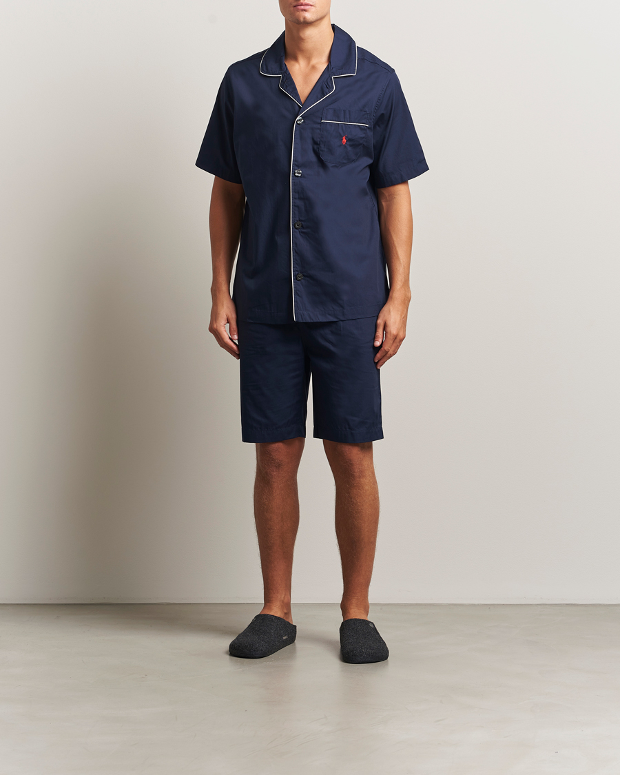 Herren | Schlafanzüge & Bademäntel | Polo Ralph Lauren | Cotton Short Pyjama Set Solid Navy