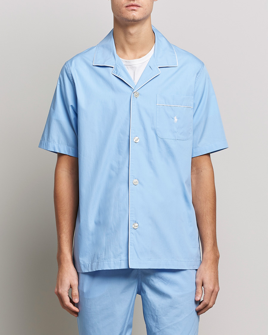 Herren | Pyjama-Set | Polo Ralph Lauren | Cotton Short Pyajama Set Solid Austin Blue