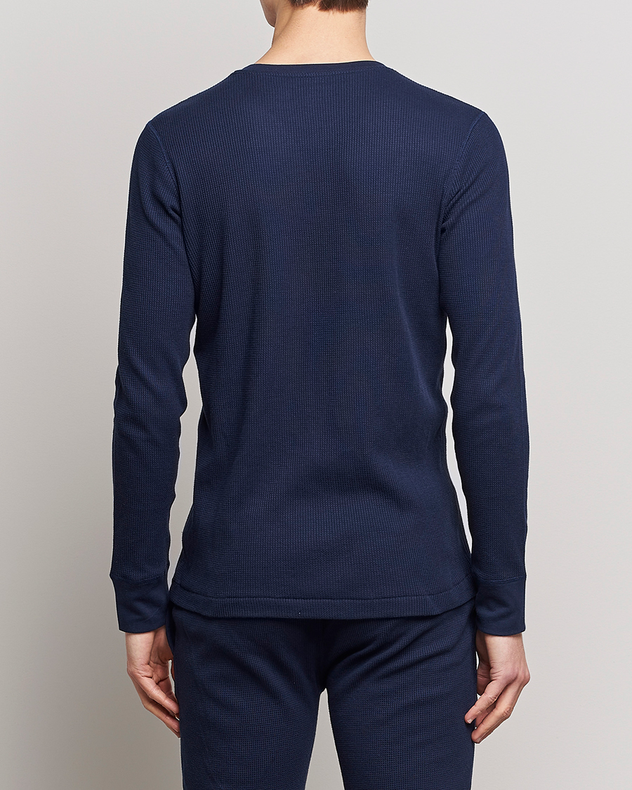Herren | T-Shirts | Polo Ralph Lauren | Waffle Long Sleeve Crew Neck Cruise Navy