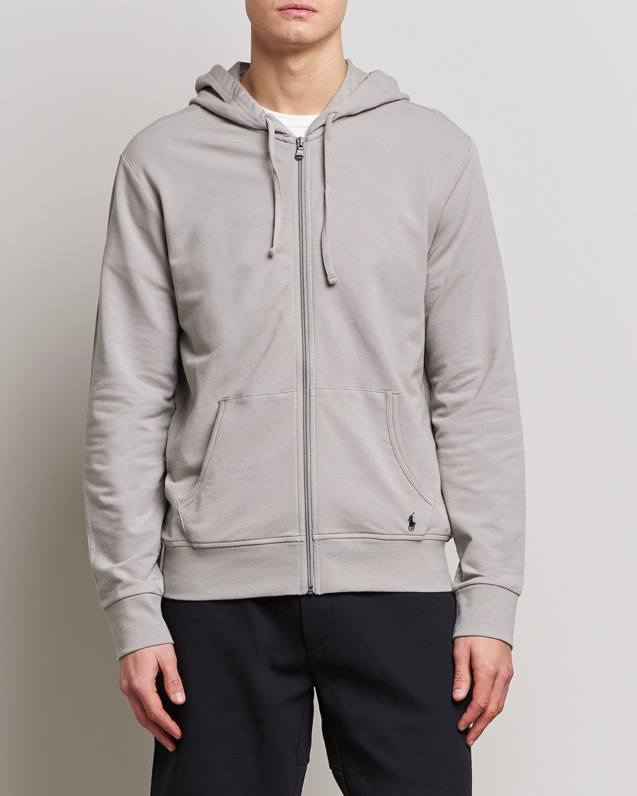 Herren | Pullover | Polo Ralph Lauren | Cotton Jersey Long Sleeve Hoodie Grey Frog