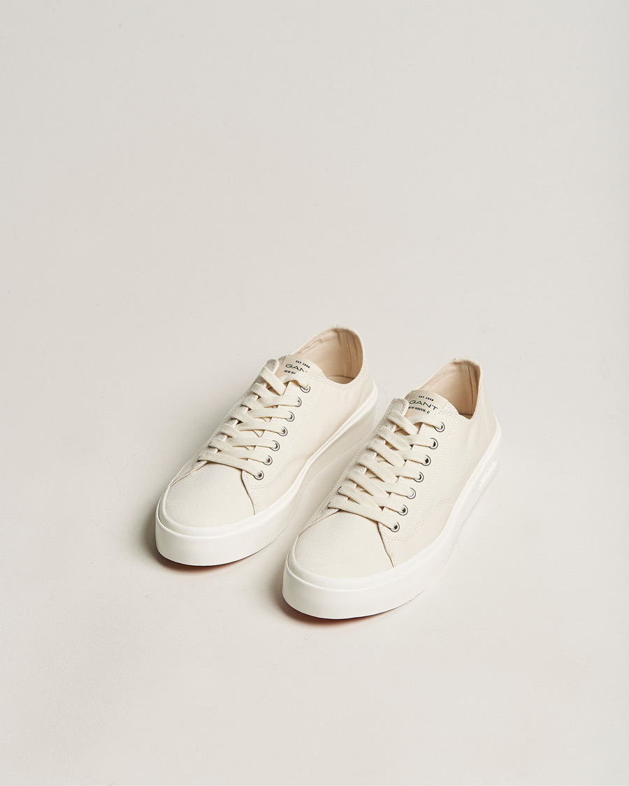 Herren | GANT Prepbro Canvas Sneaker Off White | GANT | Prepbro Canvas Sneaker Off White