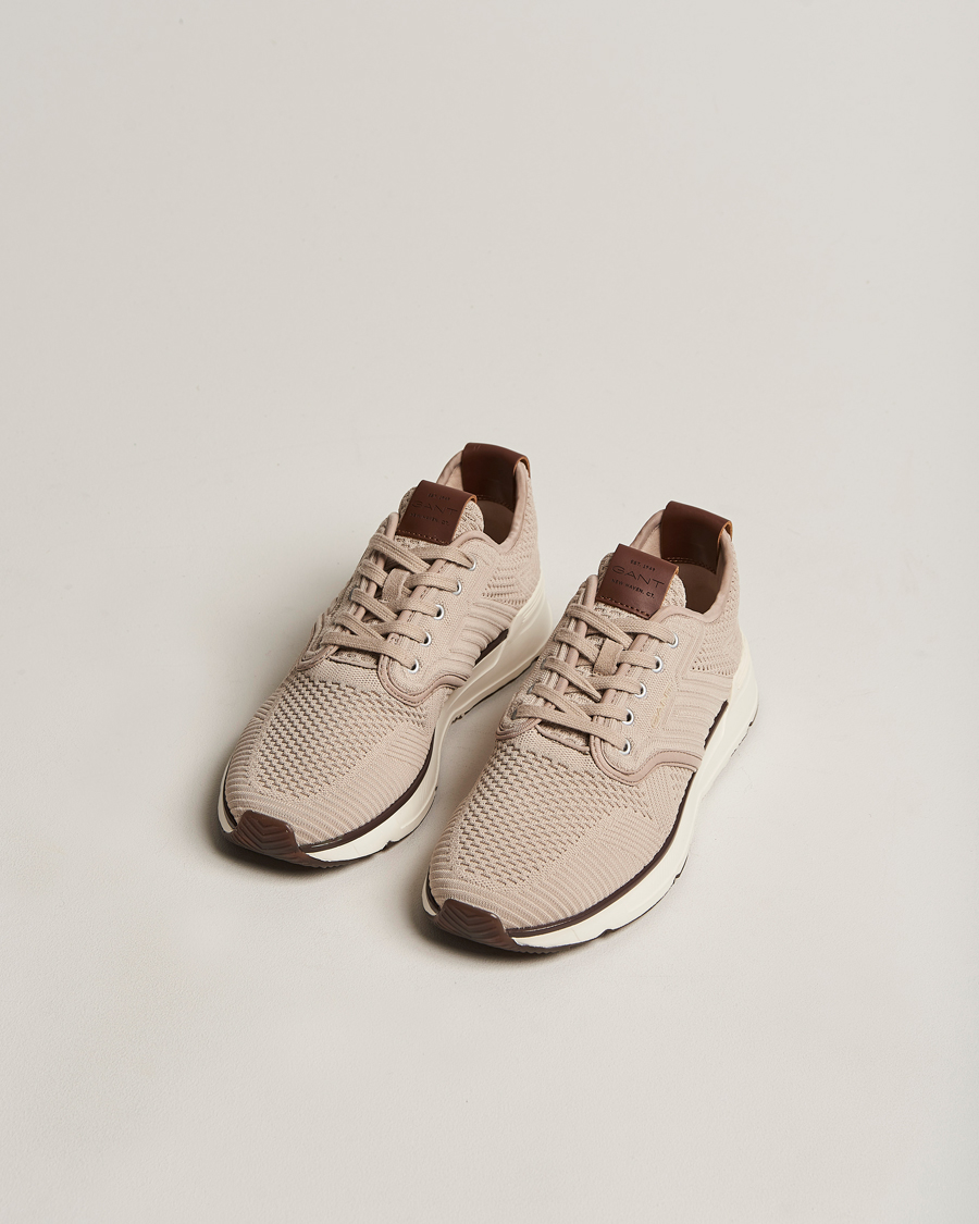 Herren | GANT Beeker Mesh Sneaker Taupe | GANT | Beeker Mesh Sneaker Taupe
