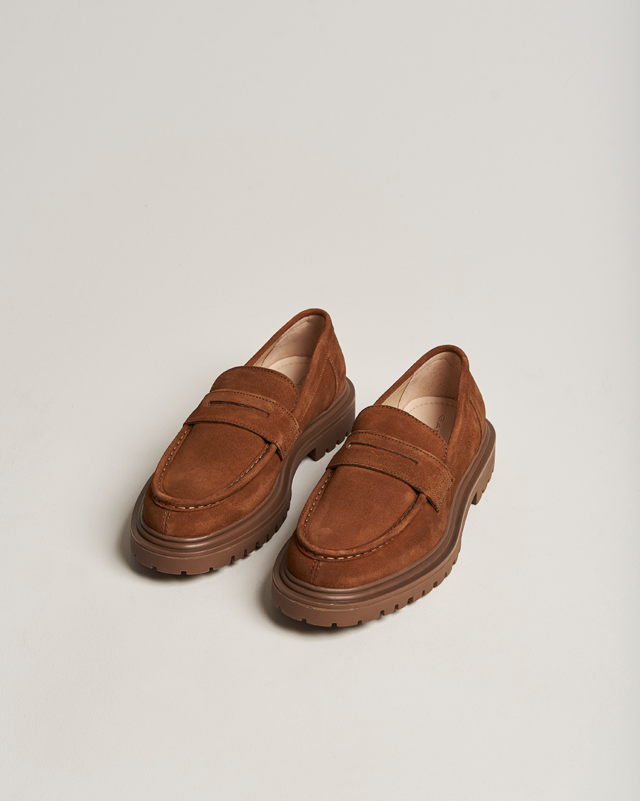 Herren | GANT Jackmote Suede Loafer Cognac | GANT | Jackmote Suede Loafer Cognac
