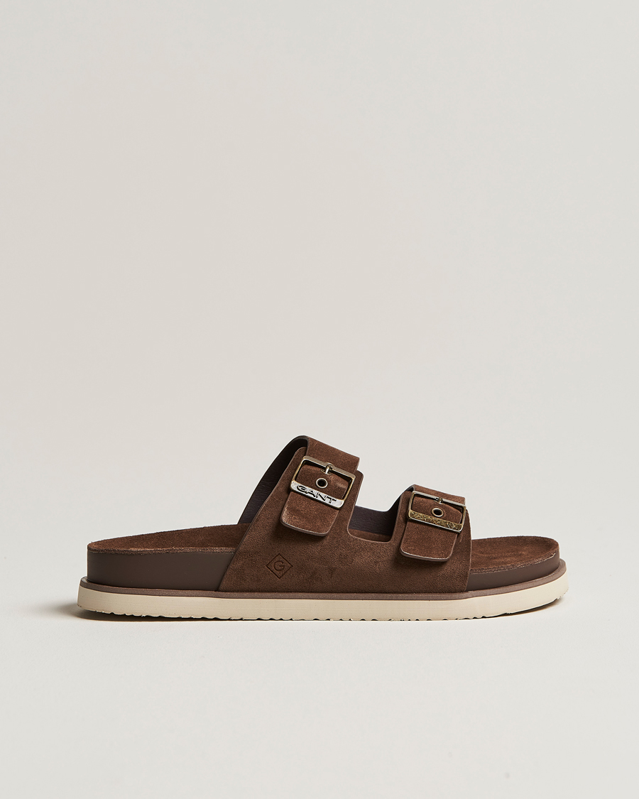 Herren | GANT Palbuddy Suede Sandal Tobacco Brown | GANT | Palbuddy Suede Sandal Tobacco Brown