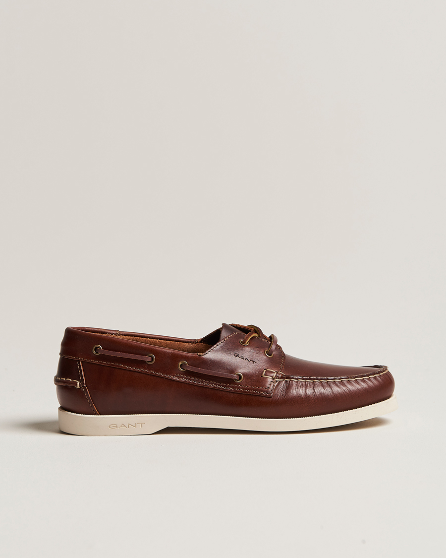 Herren | GANT Prince Leather Boat Shoe Cognac | GANT | Prince Leather Boat Shoe Cognac