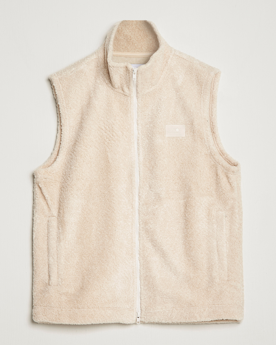 Herren | Pullover | NN07 | Nil Pile Vest Ecru