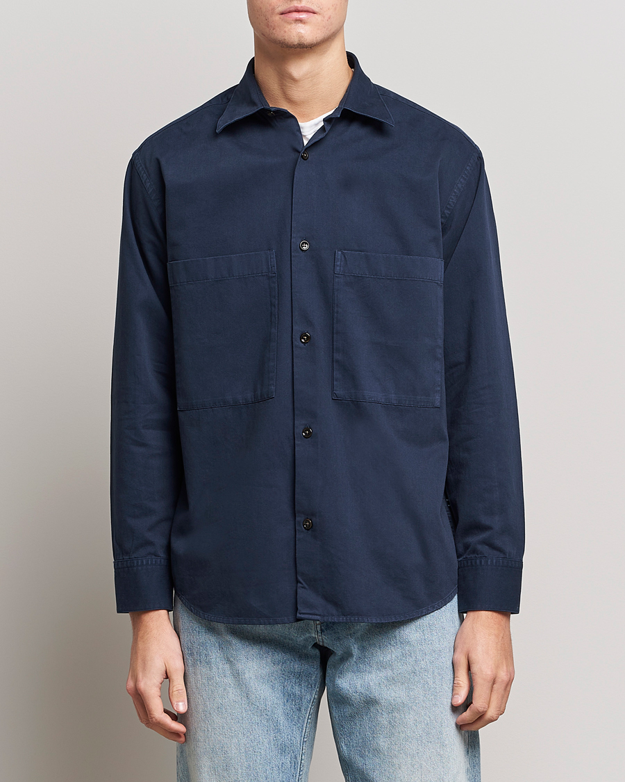 Herren | Hemden | NN07 | Freddy Pocket Overshirt Navy Blue