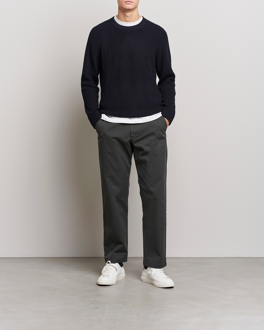 Herren | Pullover | NN07 | Jacobo Organic Cotton Knitted Sweater Navy