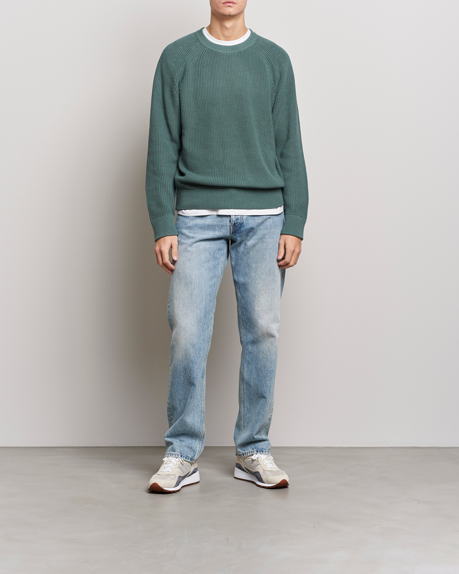 Herren | Pullover | NN07 | Jacobo Cotton Knitted Sweater Forest Mint