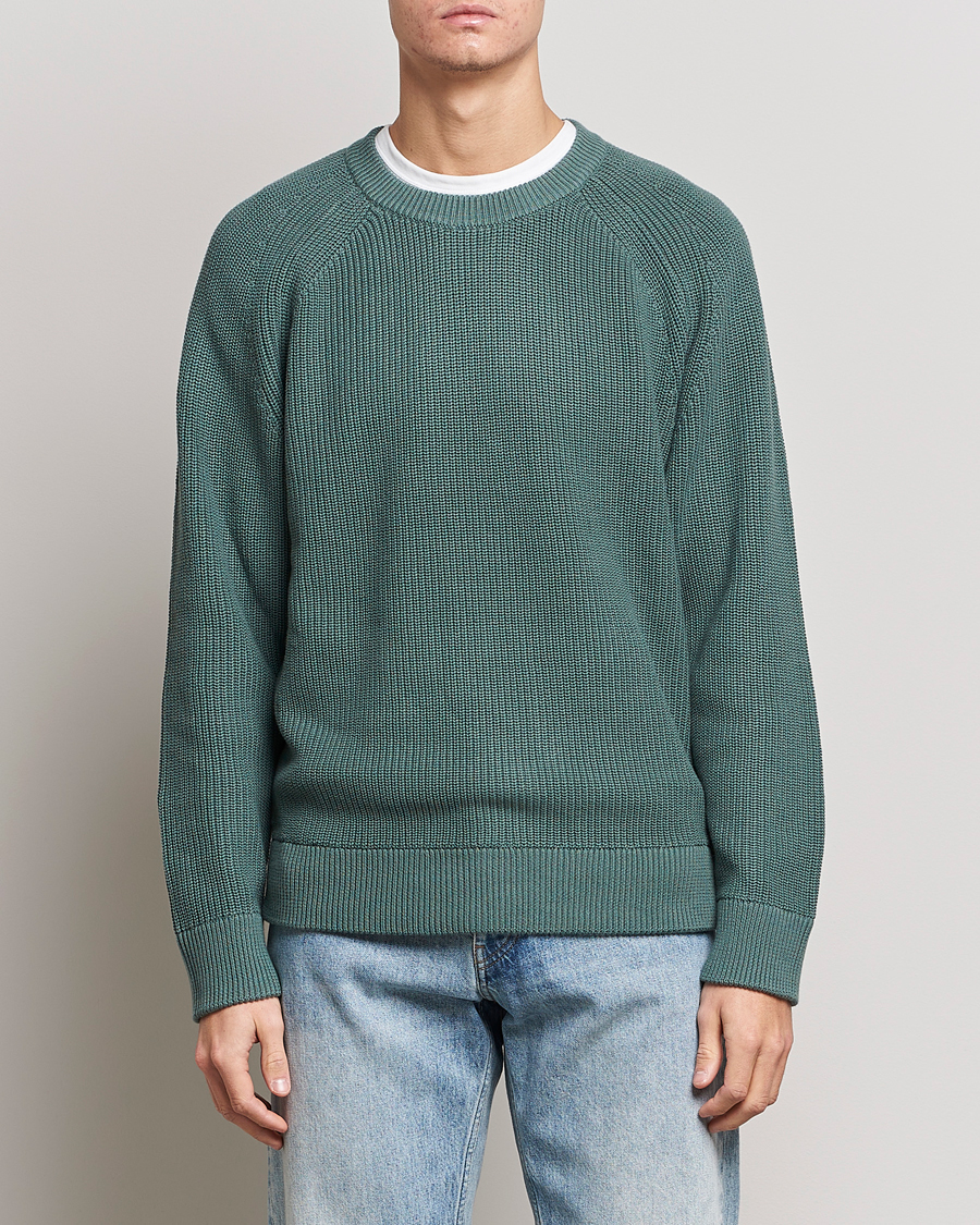 Herren | Pullover | NN07 | Jacobo Cotton Knitted Sweater Forest Mint