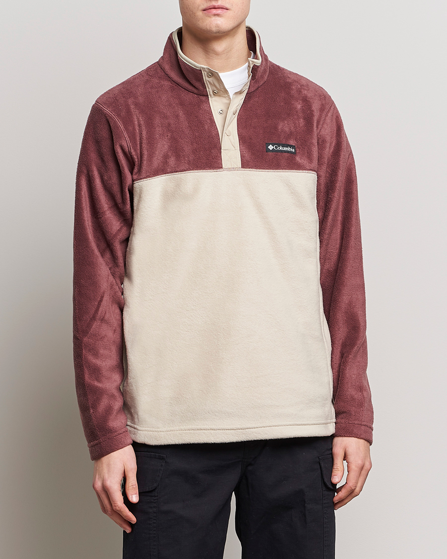 Herren | Pullover | Columbia | Steens Mountain Half Snap 2.0 Fleece Light Raisin