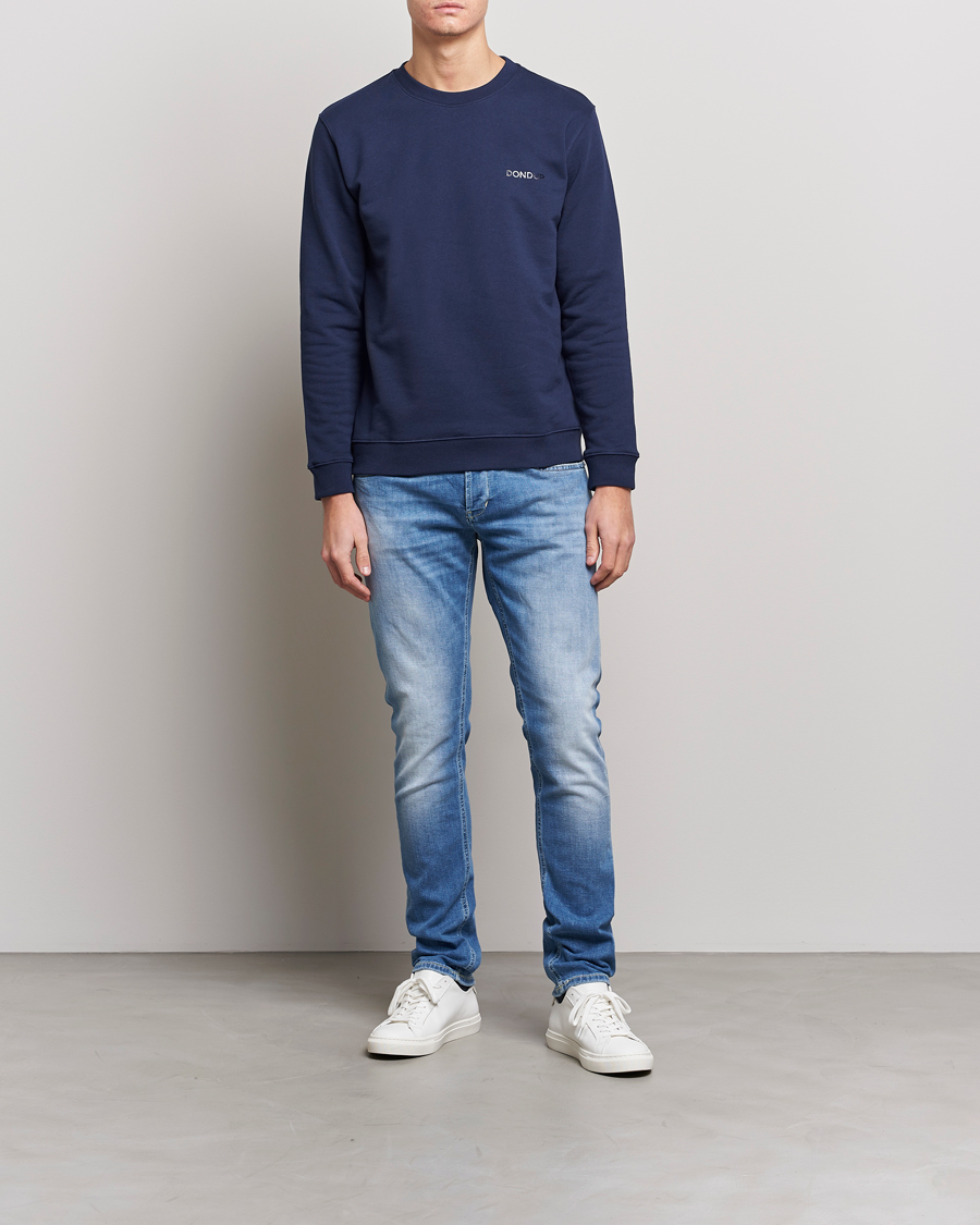 Herren | Pullover | Dondup | Logo Sweatshirt Navy