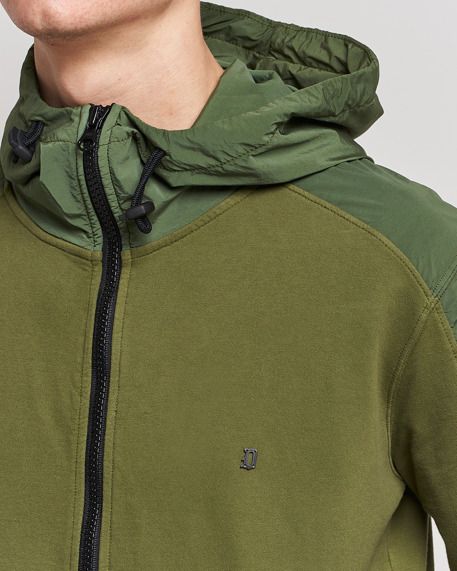 Herren | Pullover | Dondup | Full Zip Hoodie Jacket Olive