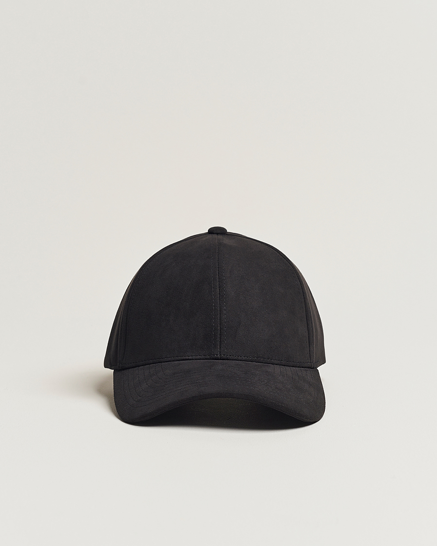 Herren | Varsity Headwear Alcantara Baseball Cap Notte Black | Varsity Headwear | Alcantara Baseball Cap Notte Black