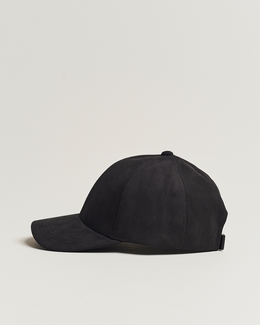 Herren | Varsity Headwear Alcantara Baseball Cap Notte Black | Varsity Headwear | Alcantara Baseball Cap Notte Black