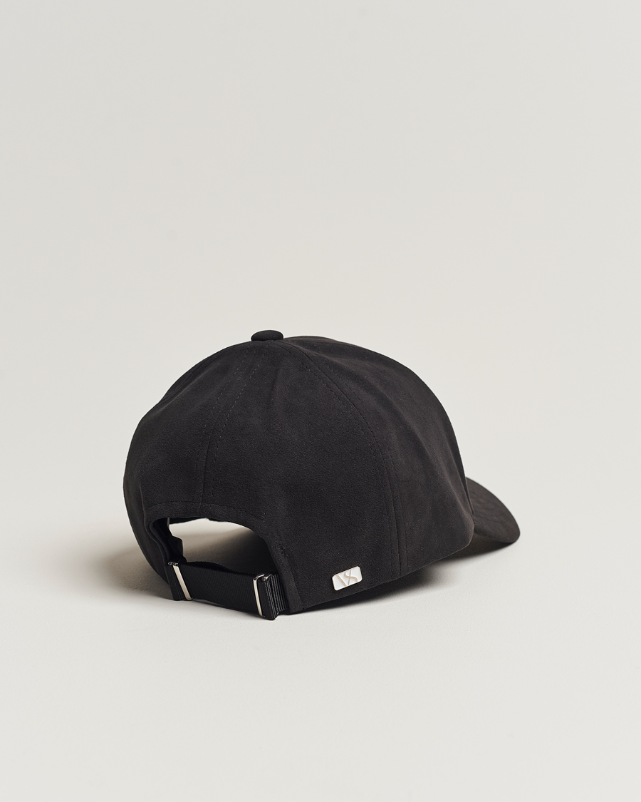 Herren | Varsity Headwear Alcantara Baseball Cap Notte Black | Varsity Headwear | Alcantara Baseball Cap Notte Black