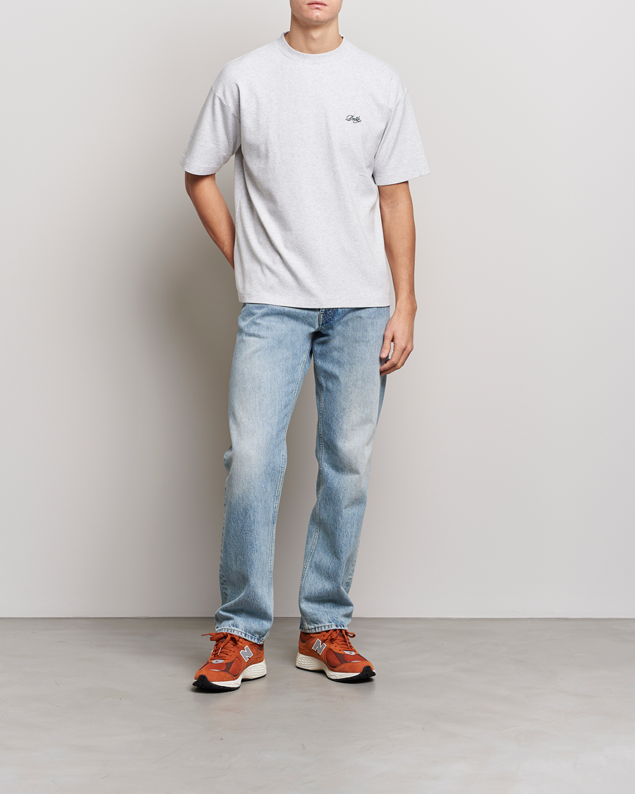 Herren | T-Shirts | Drôle de Monsieur | Signature T-Shirt Light Grey