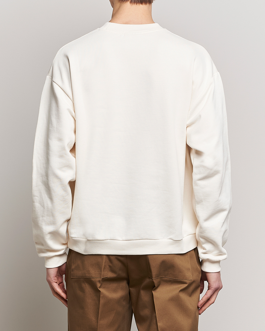 Herren | Pullover | Drôle de Monsieur | Oranger Print Sweatshirt Off White