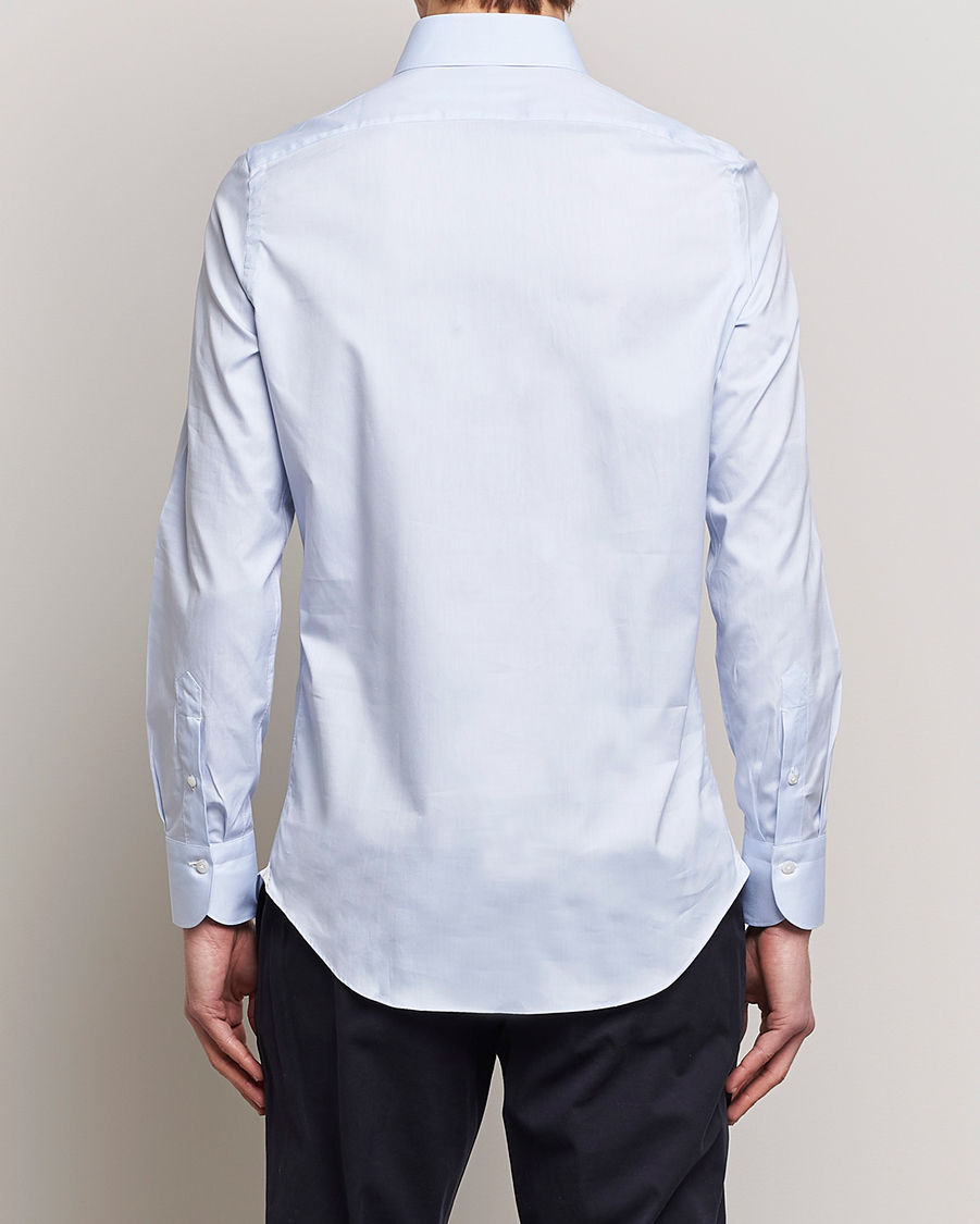 Herren | Hemden | Finamore Napoli | Tokyo Slim Oxford Popover Shirt Light Blue