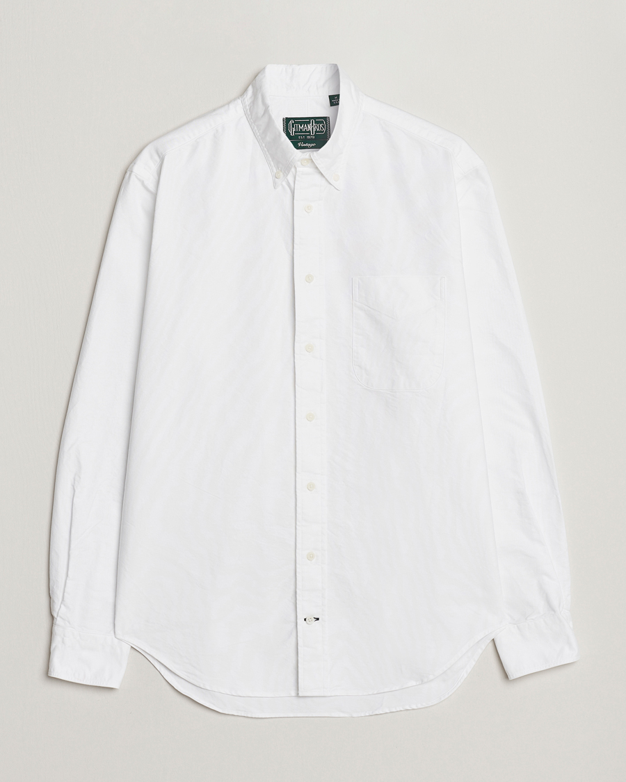 Herren | Hemden | Gitman Vintage | Button Down Oxford Shirt White