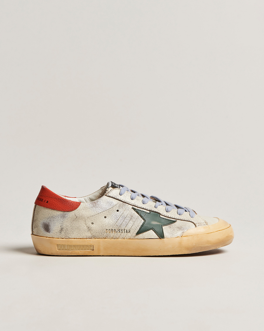 Herren | Golden Goose Deluxe Brand Super-Star Sneakers White/Orange | Golden Goose | Deluxe Brand Super-Star Sneakers White/Orange