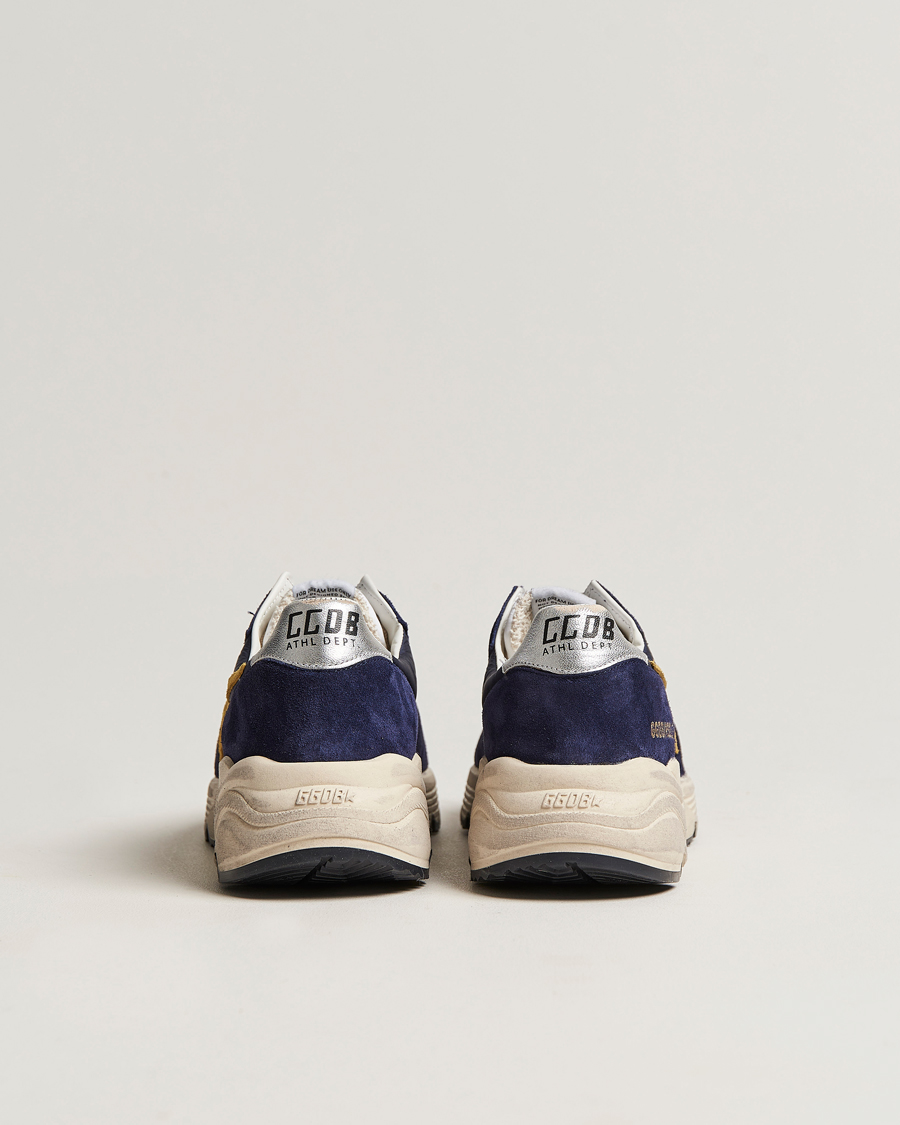 Herren | Golden Goose Deluxe Brand Running Sole Sneakers Navy/Mustard | Golden Goose | Deluxe Brand Running Sole Sneakers Navy/Mustard