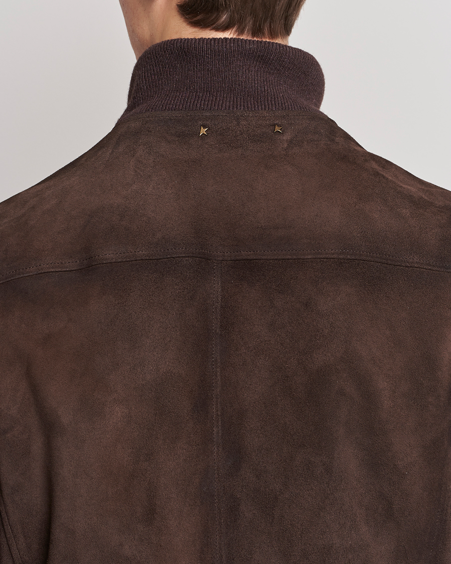 Herren | Jacken | Golden Goose | Deluxe Brand Soft Suede Jacket Dark Brown Suede