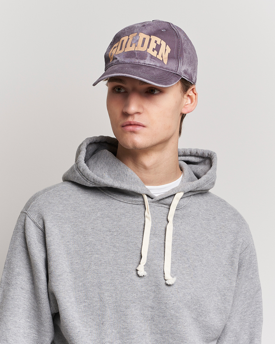Herren | Golden Goose Deluxe Brand Distressed Cotton Baseball Cap Marzipan | Golden Goose | Deluxe Brand Distressed Cotton Baseball Cap Marzipan