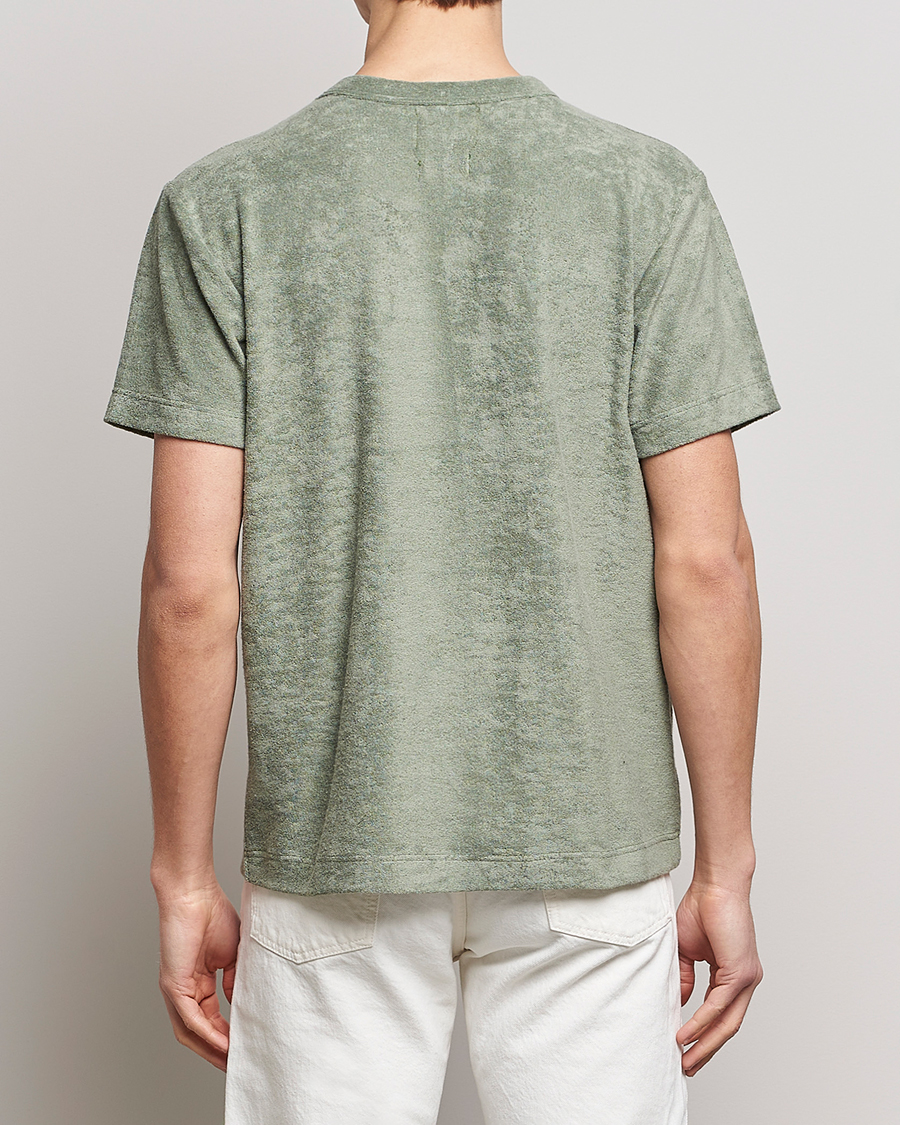 Herren | T-Shirts | Howlin' | Fons Cotton Blend Terry Pocket Tee Agave