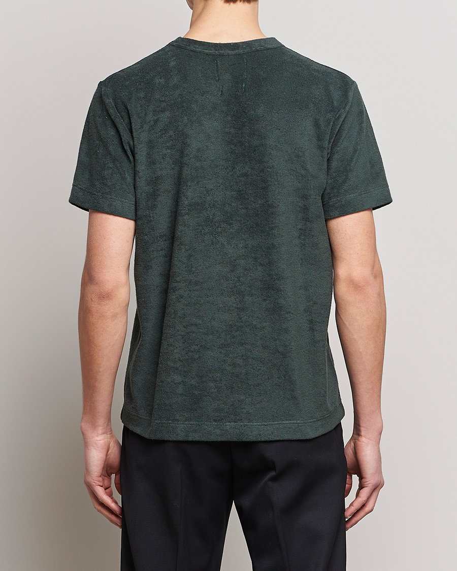 Herren | T-Shirts | Howlin' | Fons Cotton Blend Terry Pocket Tee Greenish