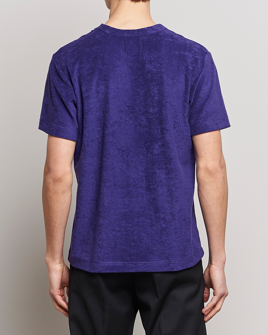 Herren | T-Shirts | Howlin' | Fons Cotton Blend Terry Pocket Tee Purple Eyes