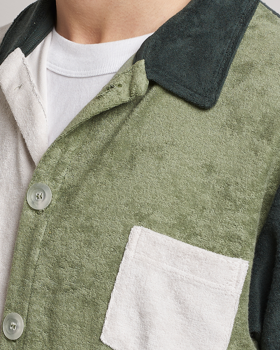 Herren | Hemden | Howlin' | Short Sleeve Color Block Terry Shirt Agave