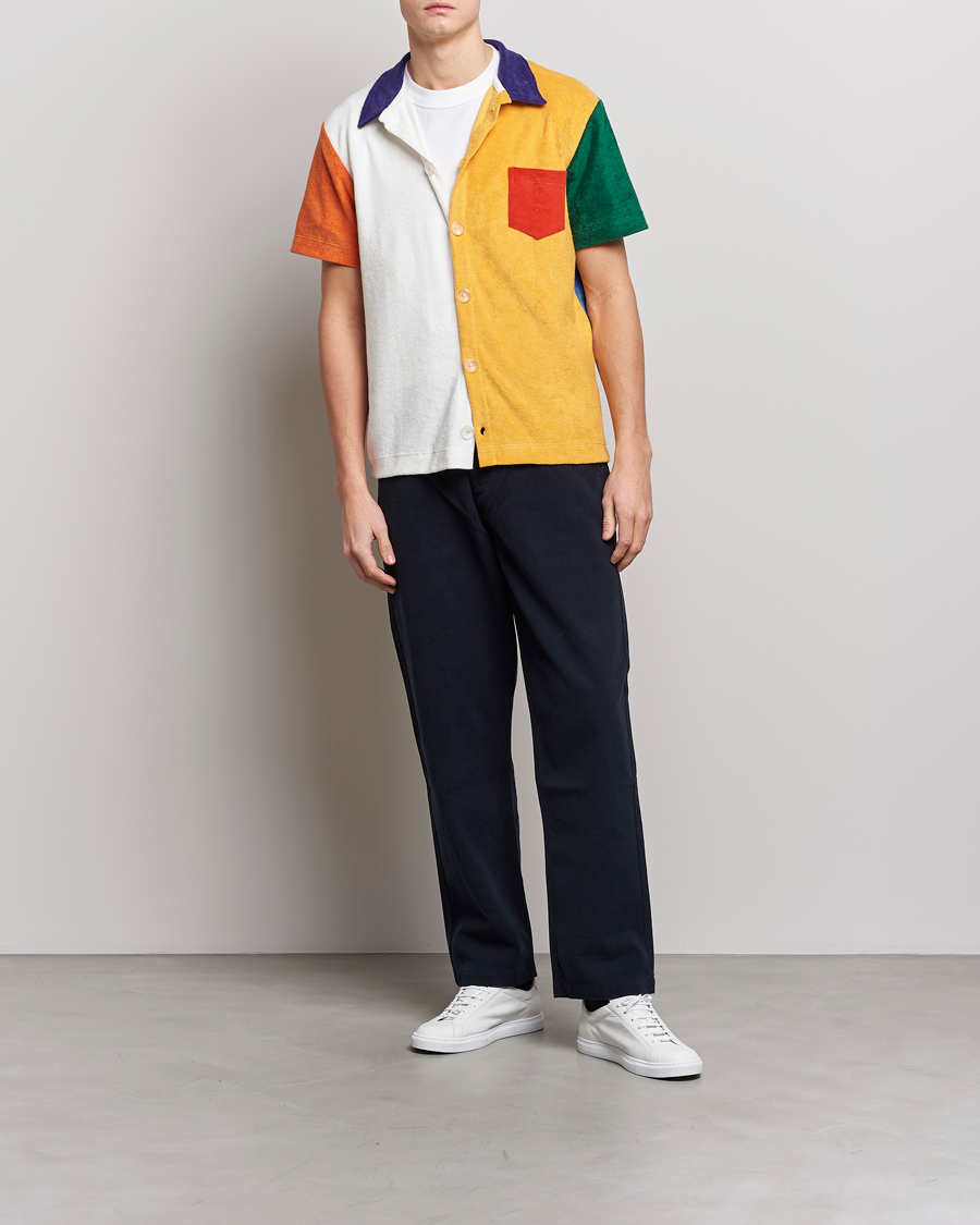 Herren | Hemden | Howlin' | Short Sleeve Color Block Terry Shirt Butter In The Sun