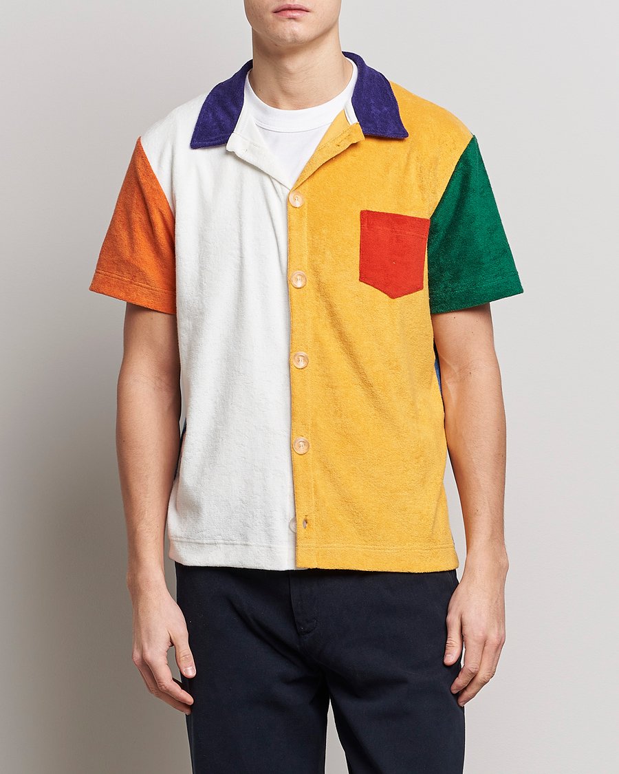 Herren | Hemden | Howlin' | Short Sleeve Color Block Terry Shirt Butter In The Sun